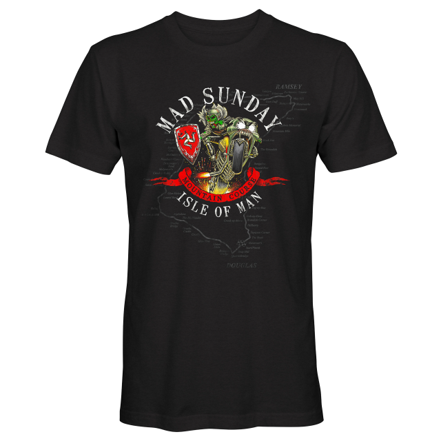 MAD SUNDAY -BLACK T-SHIRT 25ATS8